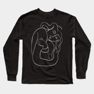 Matisse Line art Woman Black Long Sleeve T-Shirt